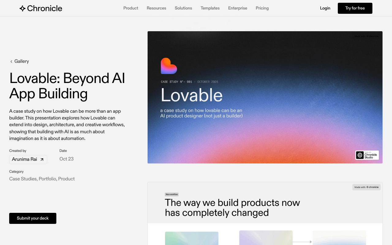 The Lovable case study published on Chronicle